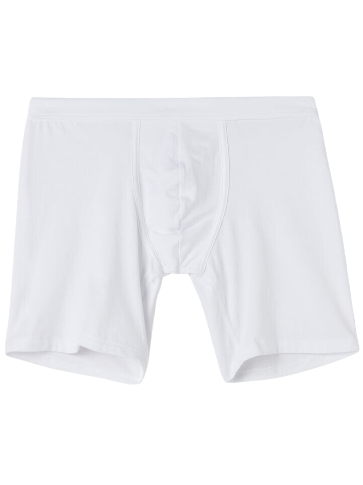 Cueca Shorts Em Algodão Supima Elástico - Branco
