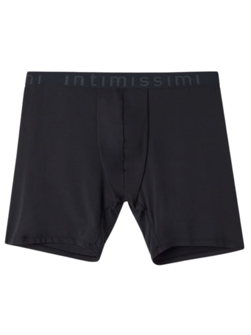 Cueca Shorts Em Microfibra - Preto