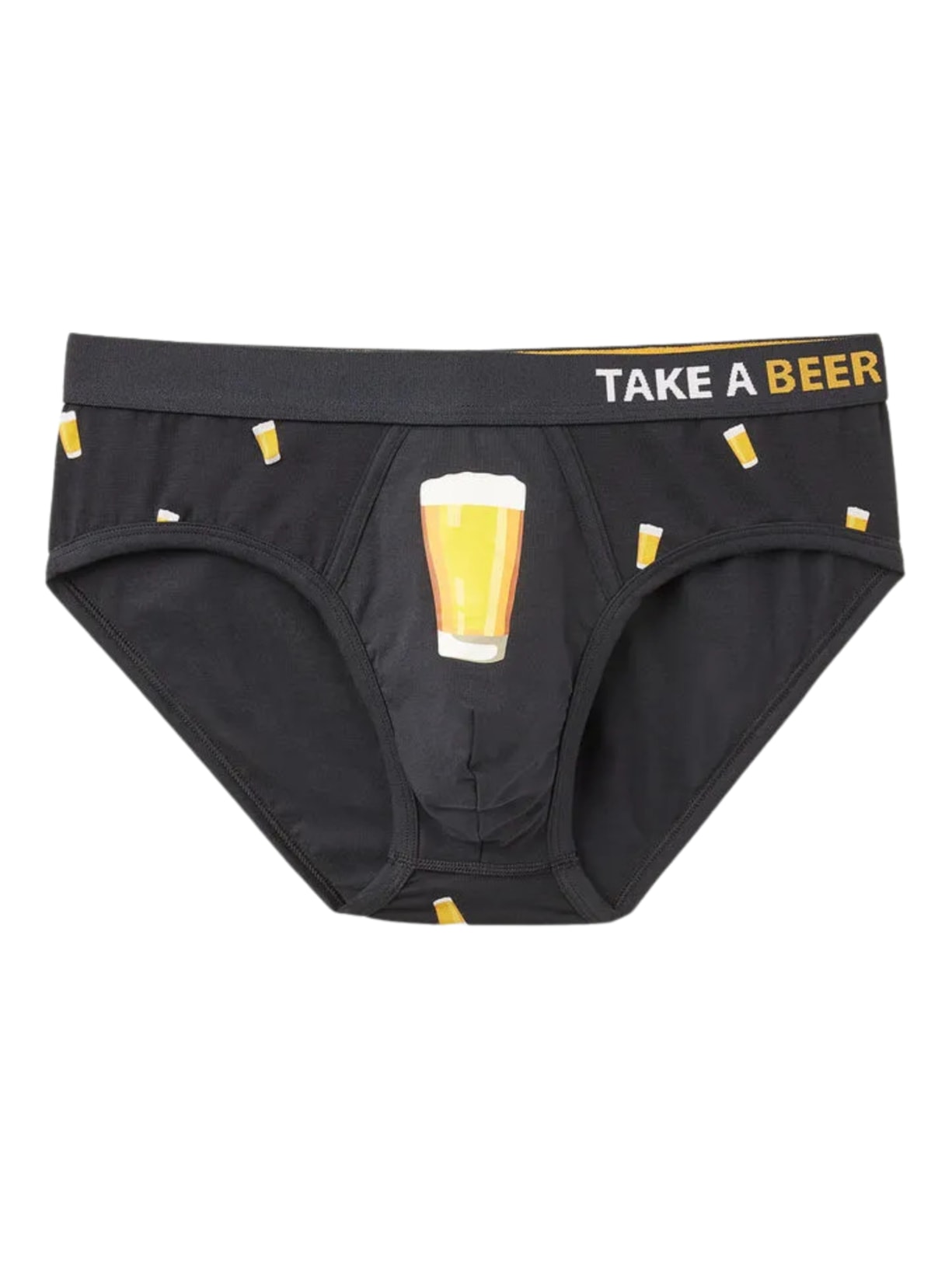 Cueca Slip Com Estampa De Cerveja Em Algodão Supima - Azul