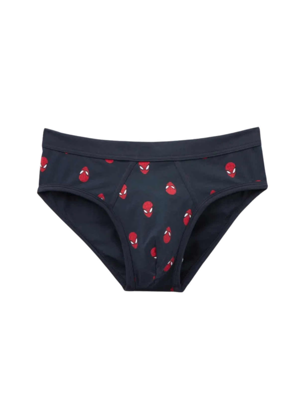 Cueca Slip Com Estampa Marvel Homem-Aranha Em Algodão Supima - Azul
