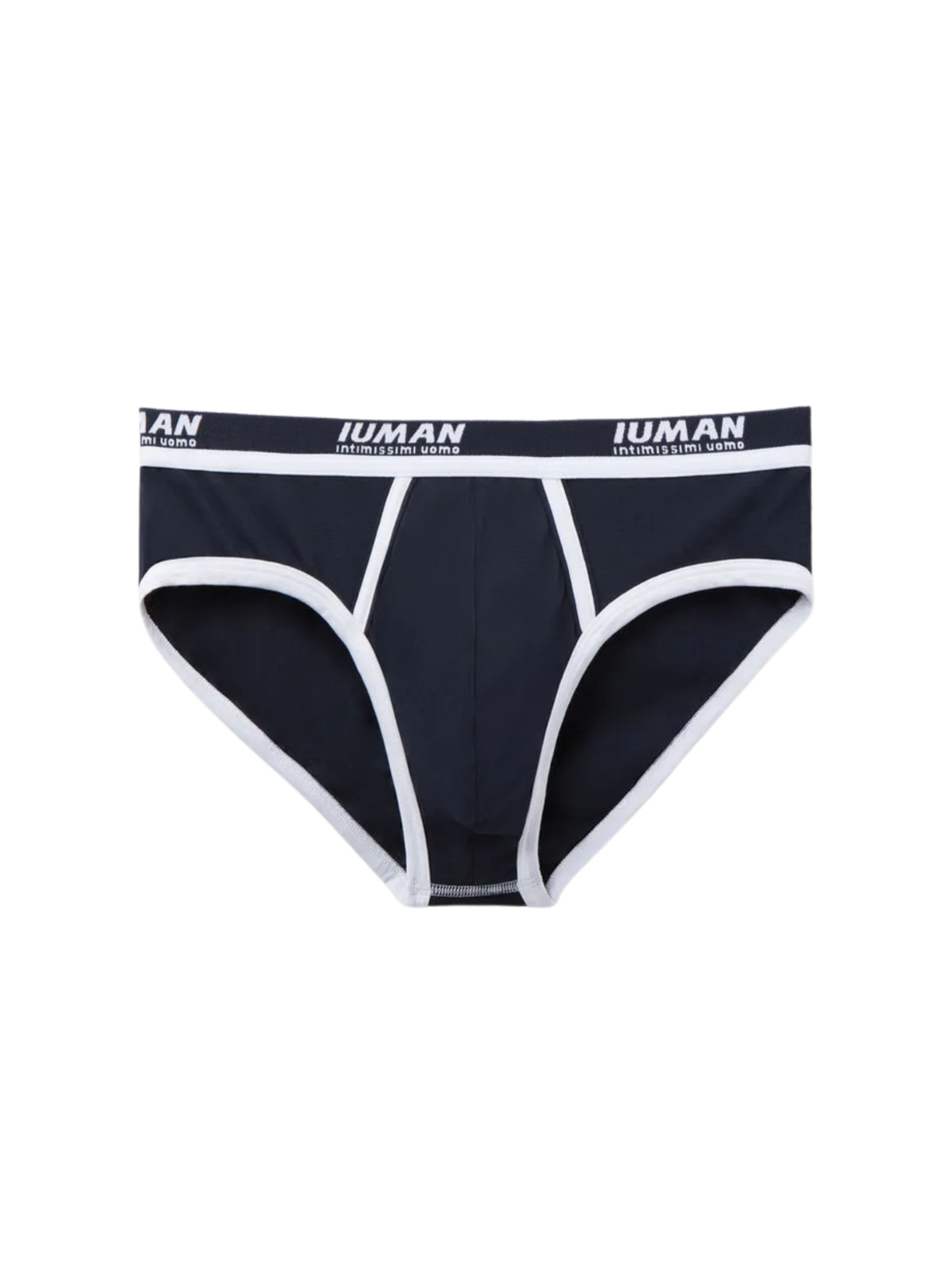 Cueca Slip Com Logotipo Em Algodão Supima - Azul