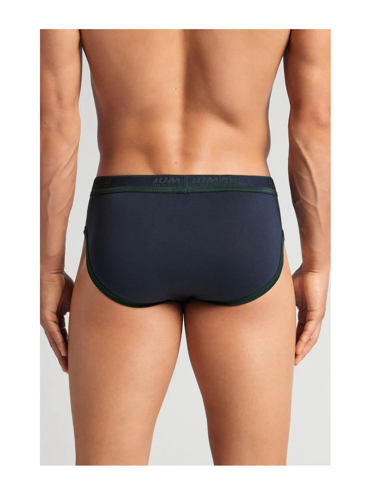 Cueca Slip Com Logotipo Em Algodão Supima Azul Intimissimi