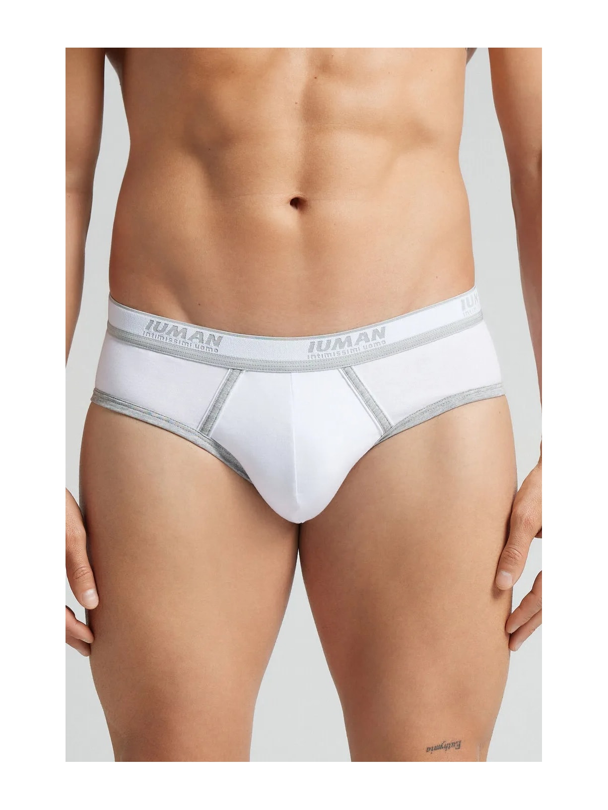 Cueca Slip Com Logotipo Em Algodão Supima Branco Intimissimi