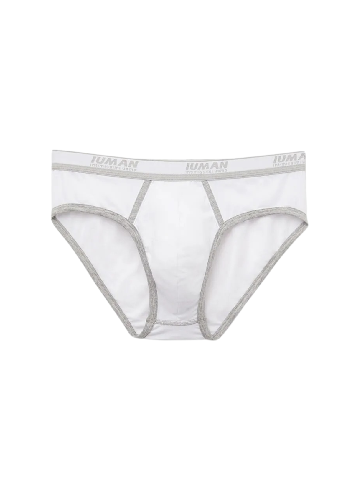 Cueca Slip Com Logotipo Em Algodão Supima - Branco