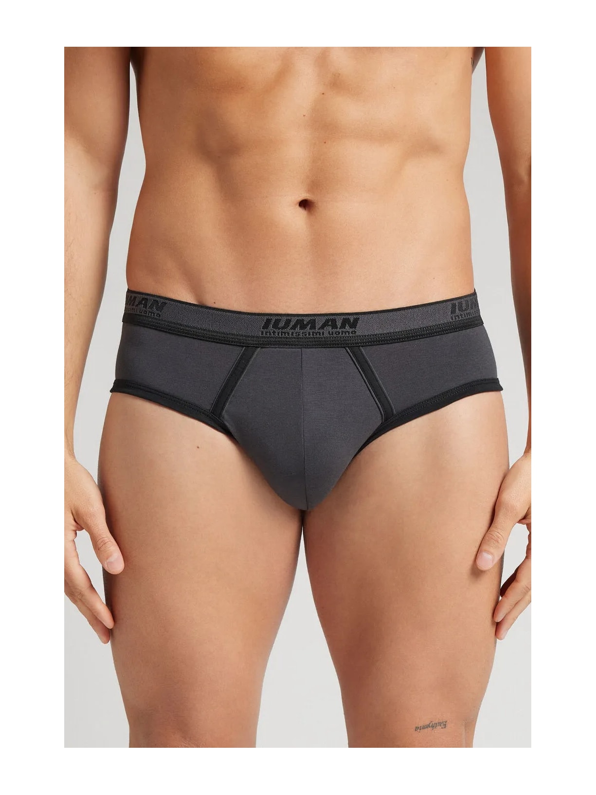 Cueca Slip Com Logotipo Em Algodão Supima Preto Intimissimi