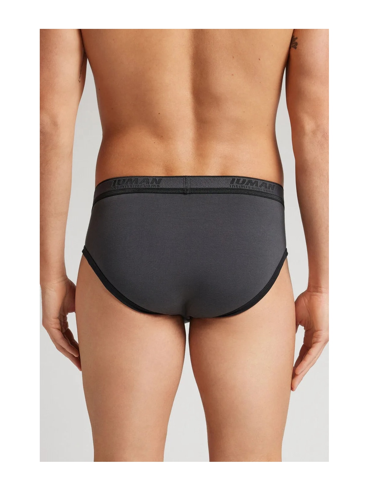 Cueca Slip Com Logotipo Em Algodão Supima Preto Intimissimi