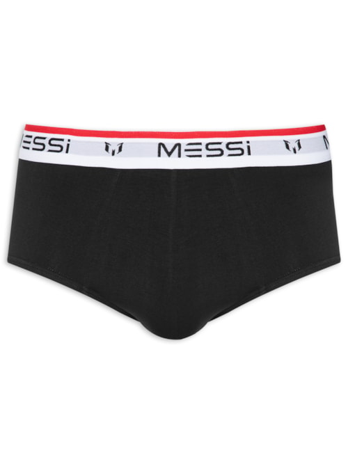 Cueca Slip Cotton - Preto