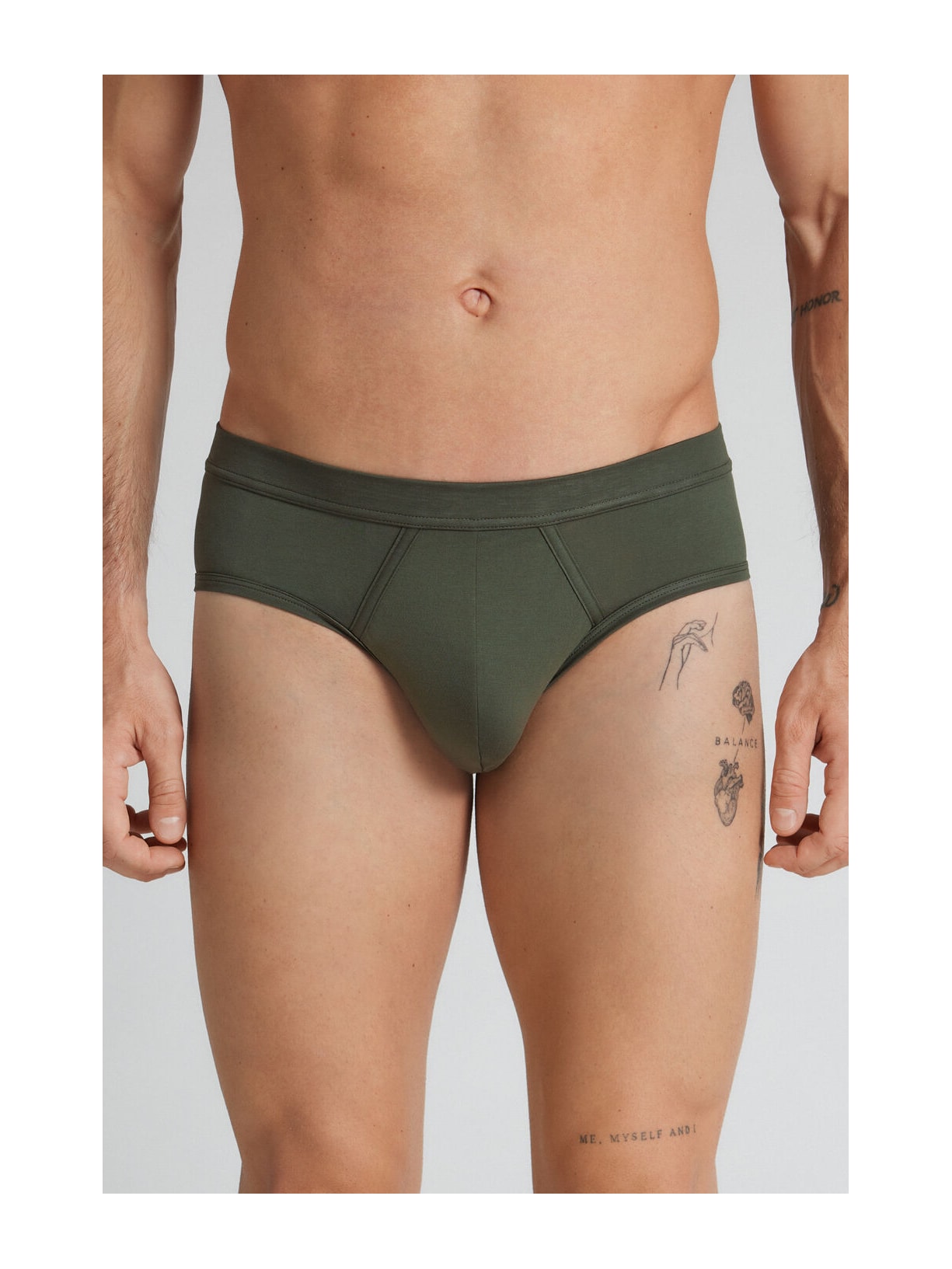 Cueca Slip Em Algodão Premium Verde Intimissimi