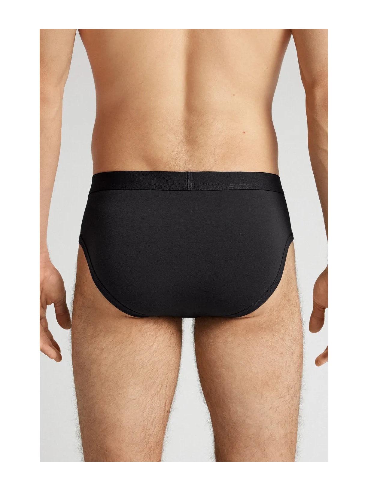 Cueca Slip Em Algodão Supima Com Elástico Visível Preto Intimissimi