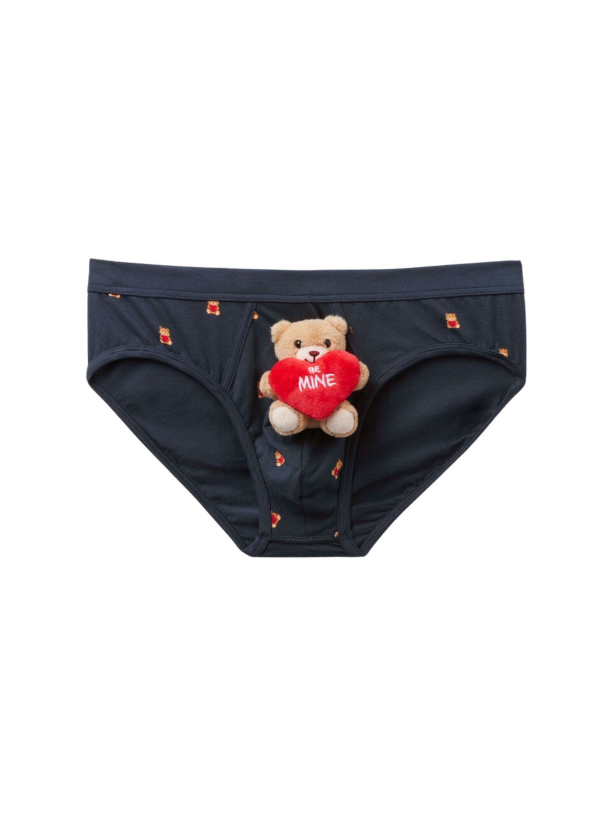 Cueca Slip Em Algodão Supima Com Pelucía Be Mine - Azul