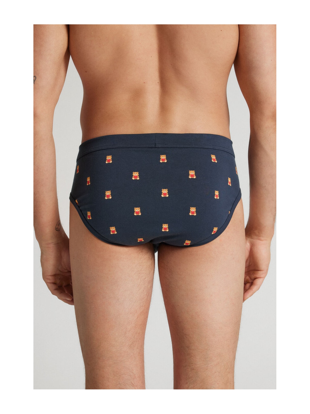 Cueca Slip Em Algodão Supima Com Pelucía Be Mine Azul Intimissimi