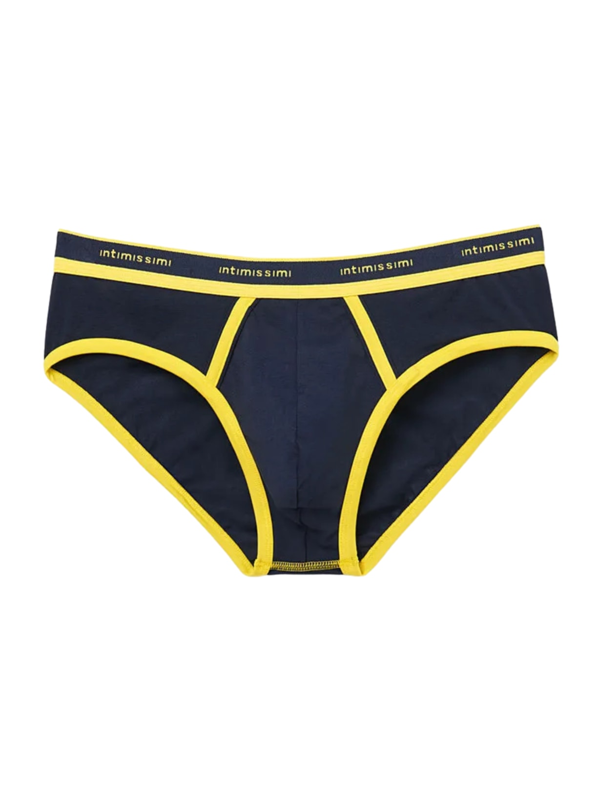 Cueca Slip Em Algodão Supima Elástico - Azul