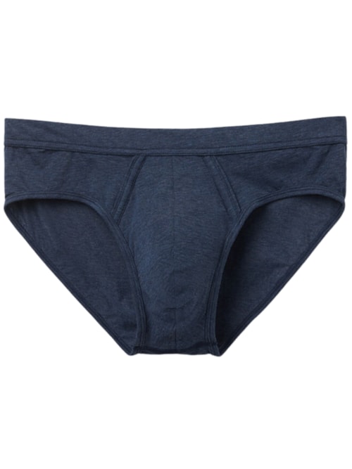Cueca Slip Em Algodão Supima Natural Fresh - Azul