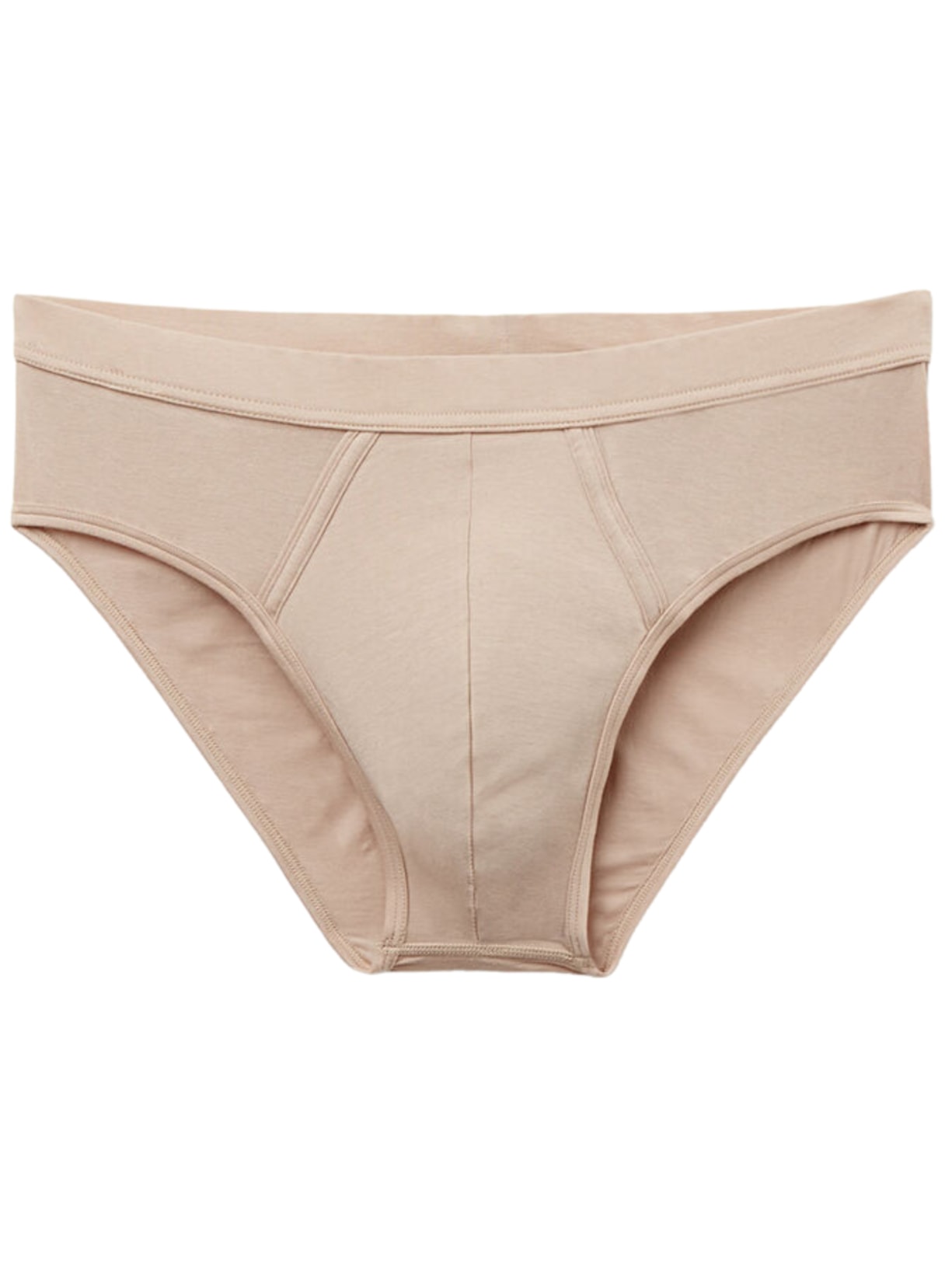 Cueca Slip Em Algodão Supima Natural Fresh - Bege