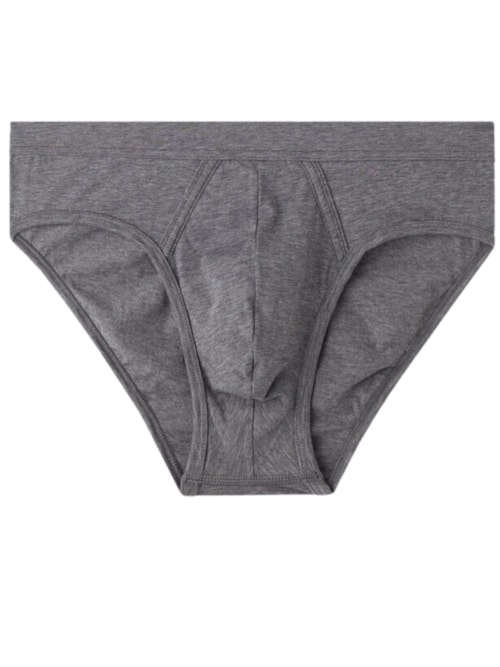 Cueca Slip Em Algodão Supima Natural Fresh - Cinza