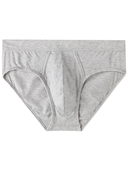 Cueca Slip Em Algodão Supima Natural Fresh - Cinza