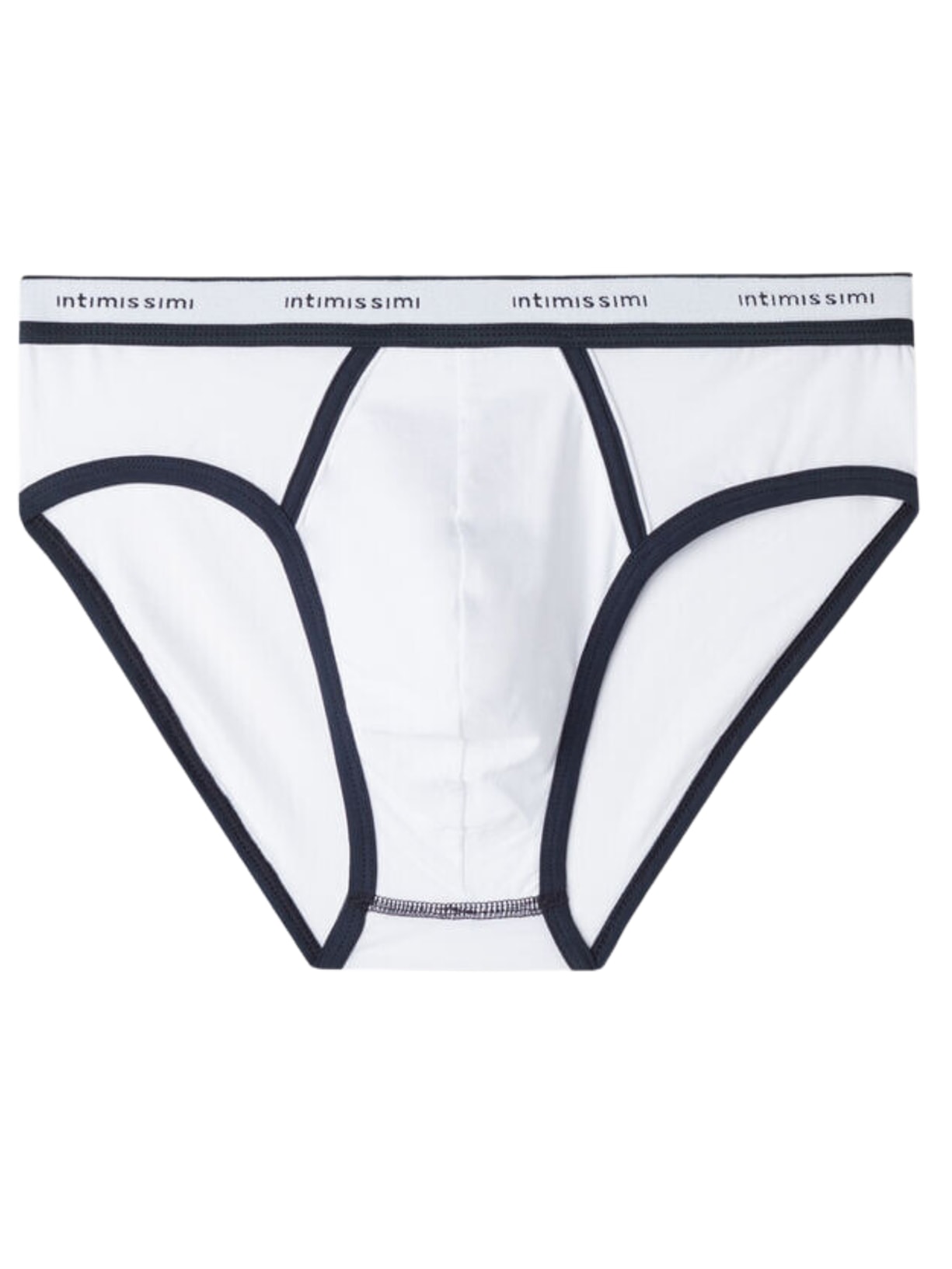 Cueca Slip Em Algodão Supima Natural Fresh Com Logótipo - Branco
