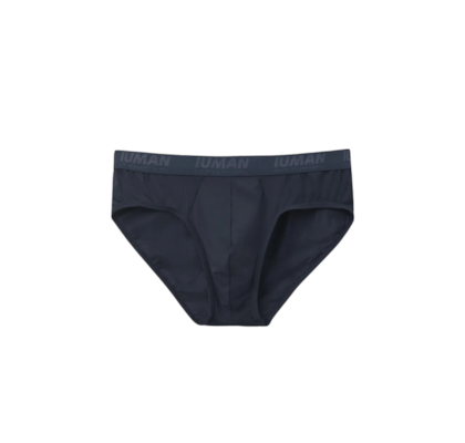 Cueca Slip Em Microfibra Com Logótipo - Azul