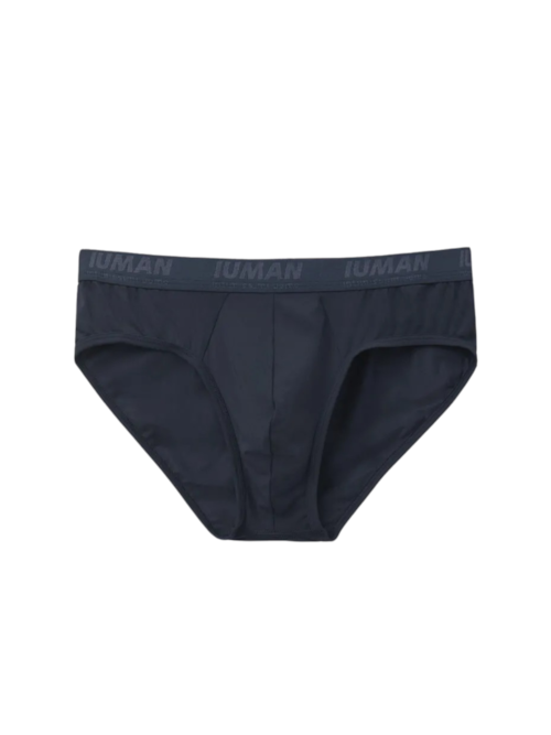 Cueca Slip Em Microfibra Com Logótipo - Azul