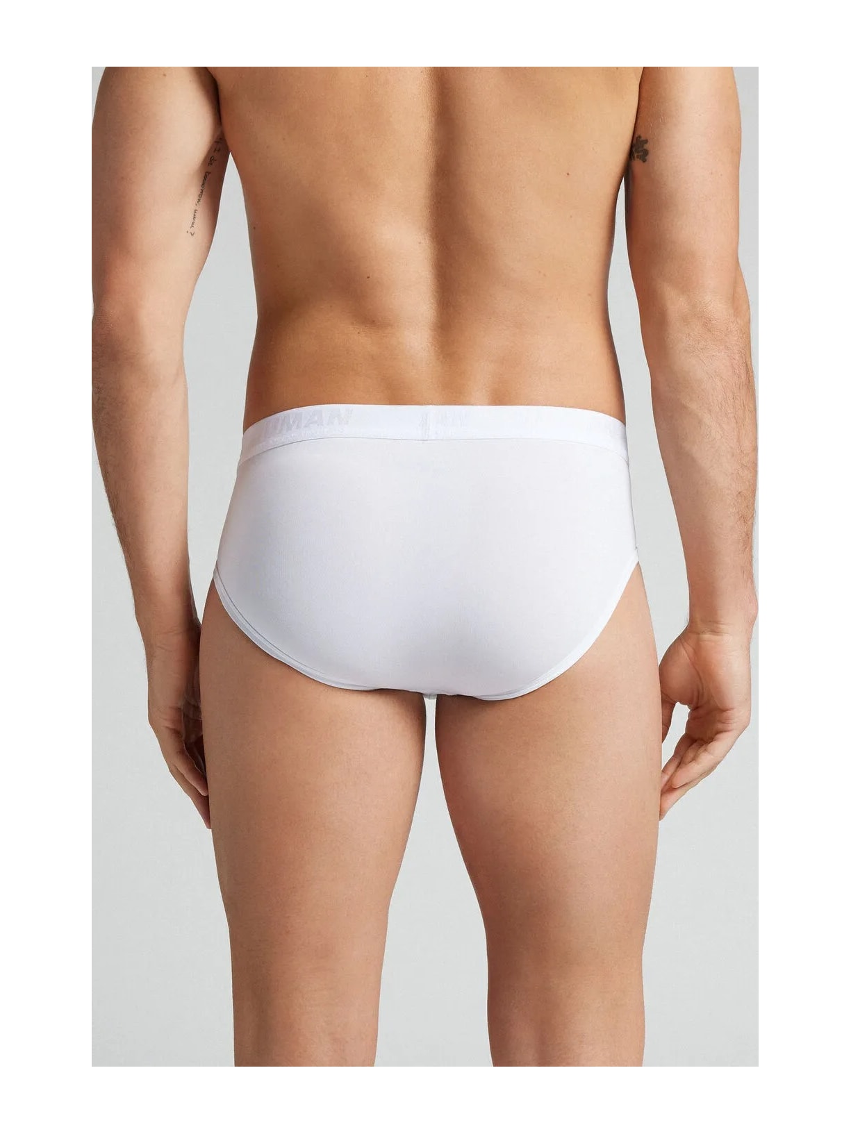 Cueca Slip Em Microfibra Com Logótipo Branco Intimissimi
