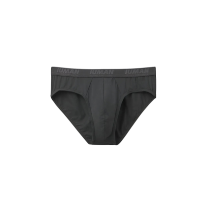 Cueca Slip Em Microfibra Com Logótipo - Cinza