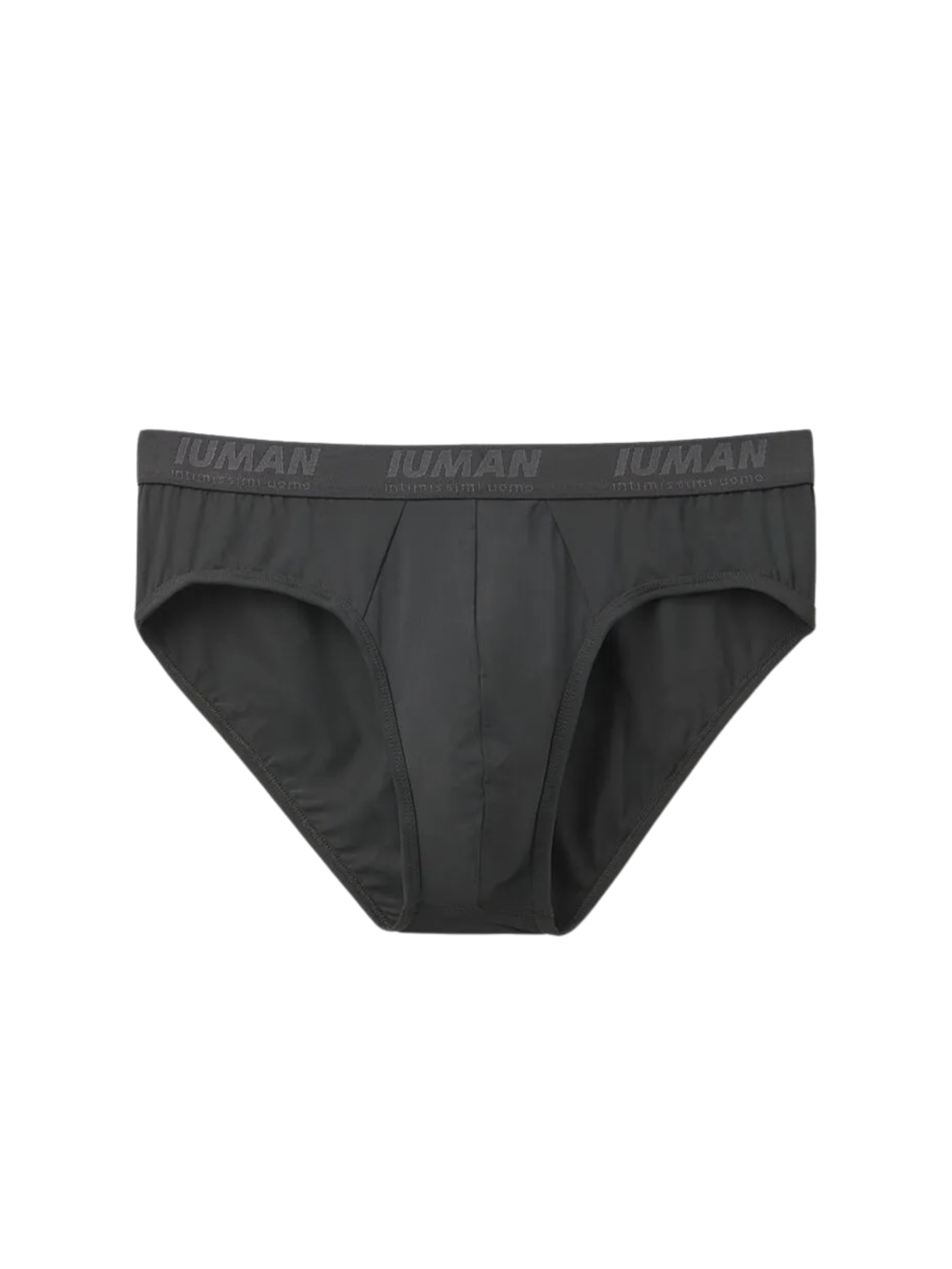 Cueca Slip Em Microfibra Com Logótipo - Cinza