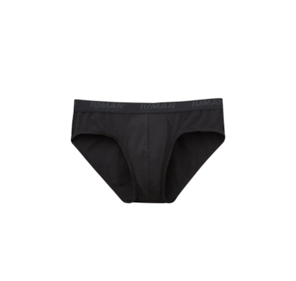 Cueca Slip Em Microfibra Com Logótipo - Preto