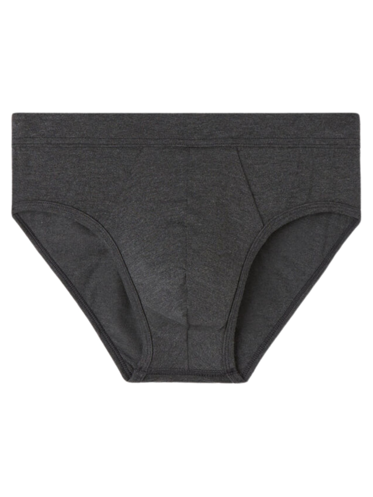 Cueca Slip Em Modal e Seda - Cinza