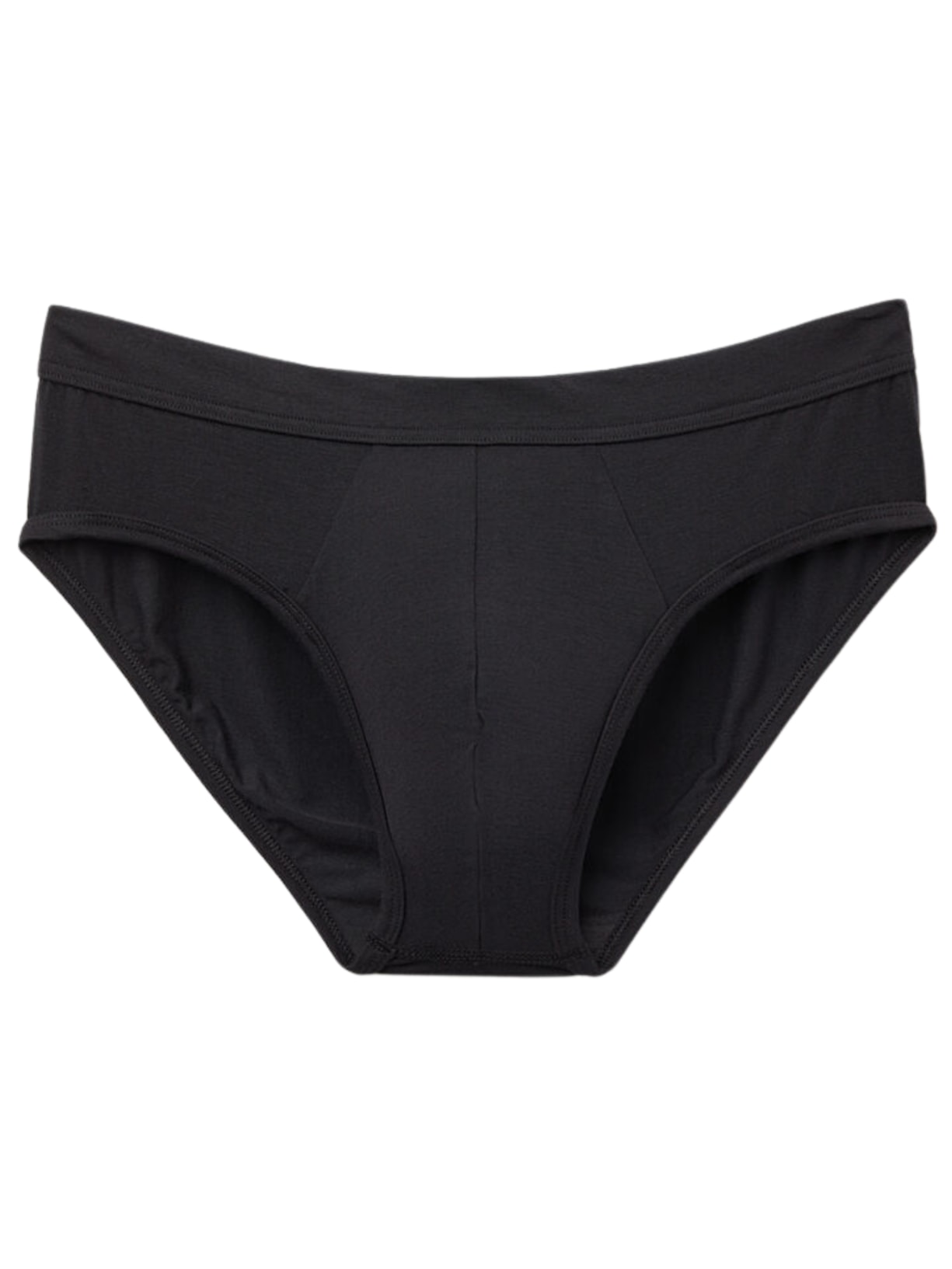 Cueca Slip Em Modal e Seda - Preto