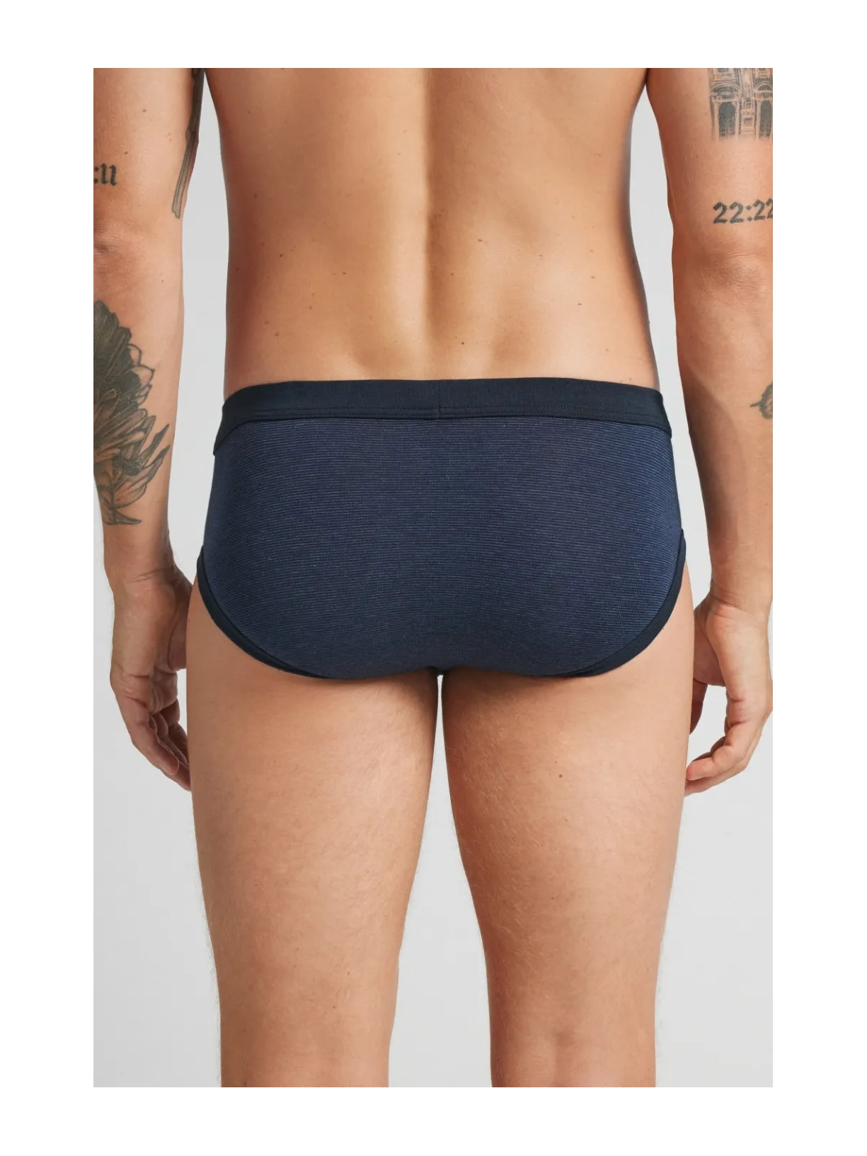 Cueca Slip Mil Listras Em Algodão Supima Azul Intimissimi