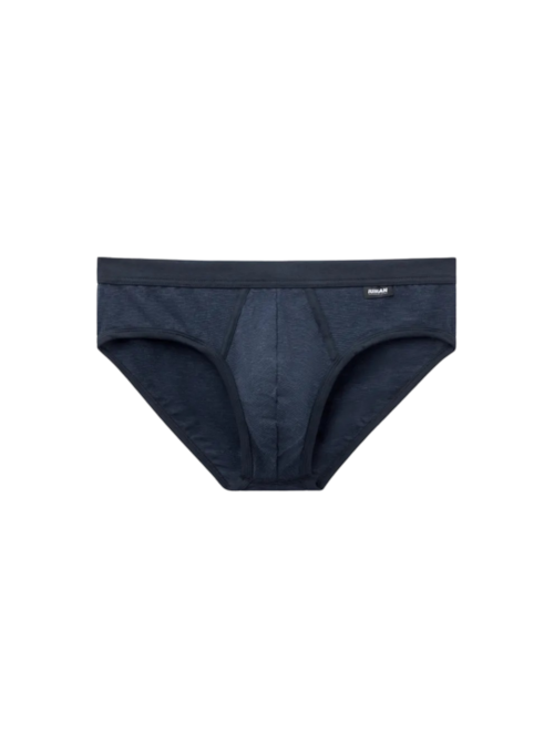 Cueca Slip Mil Listras Em Algodão Supima - Azul
