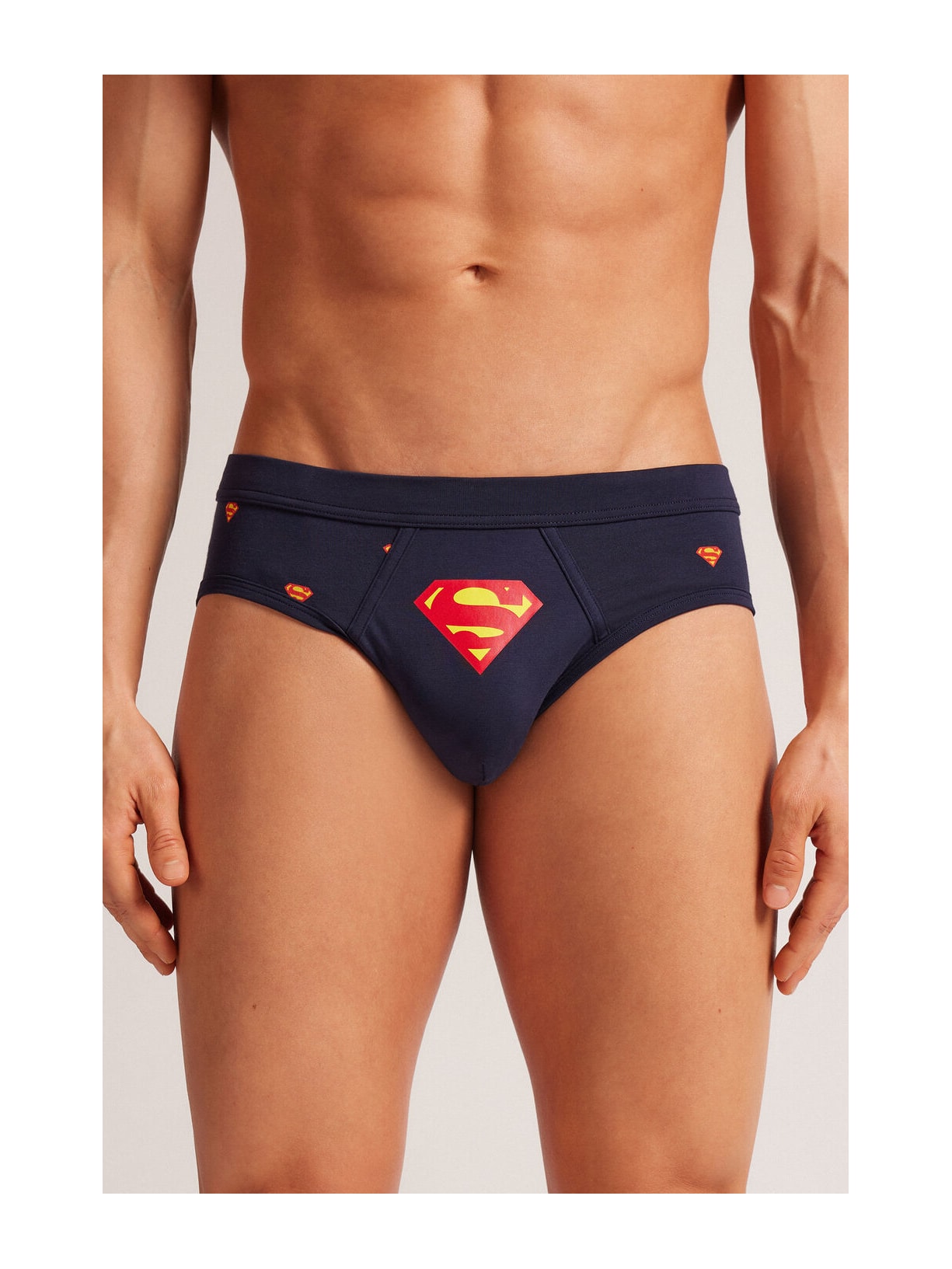 Cueca Slip Superman Em Algodão Supima Azul Intimissimi