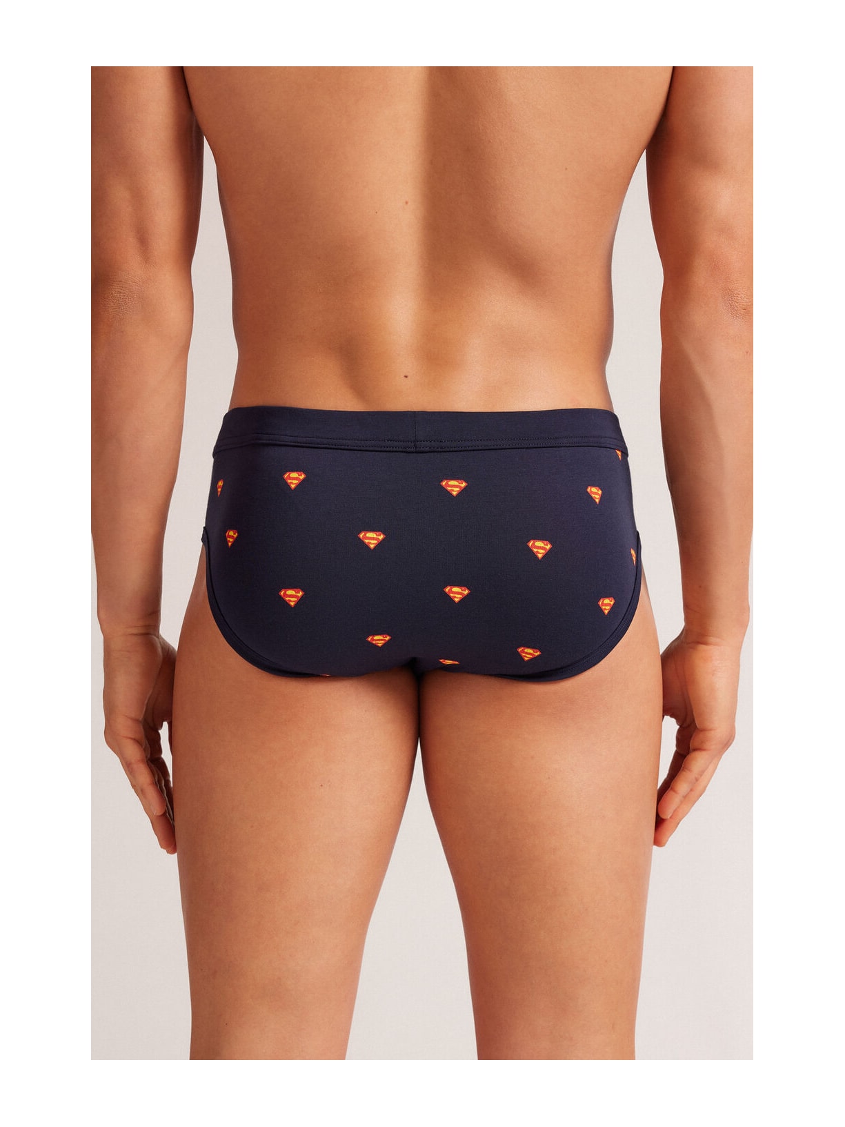 Cueca Slip Superman Em Algodão Supima Azul Intimissimi