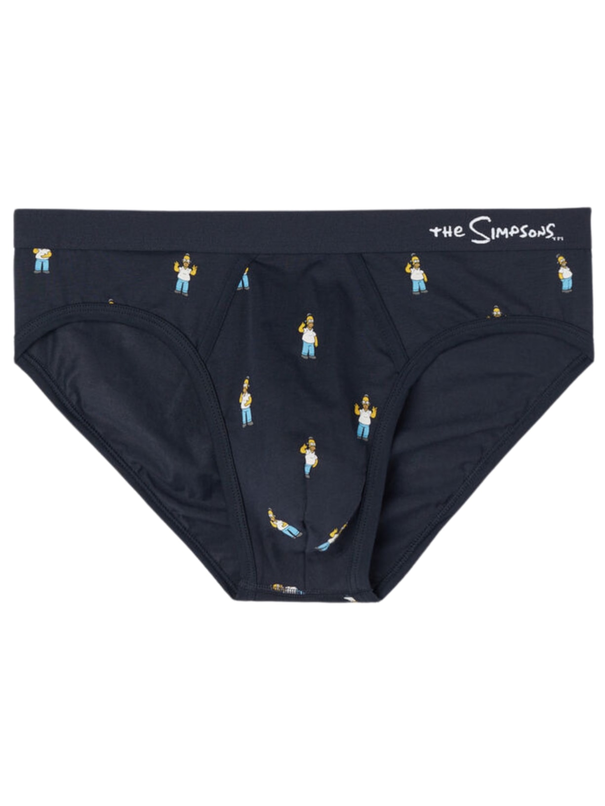 Cueca Slip The Simpsons Em Algodão Supima - Azul