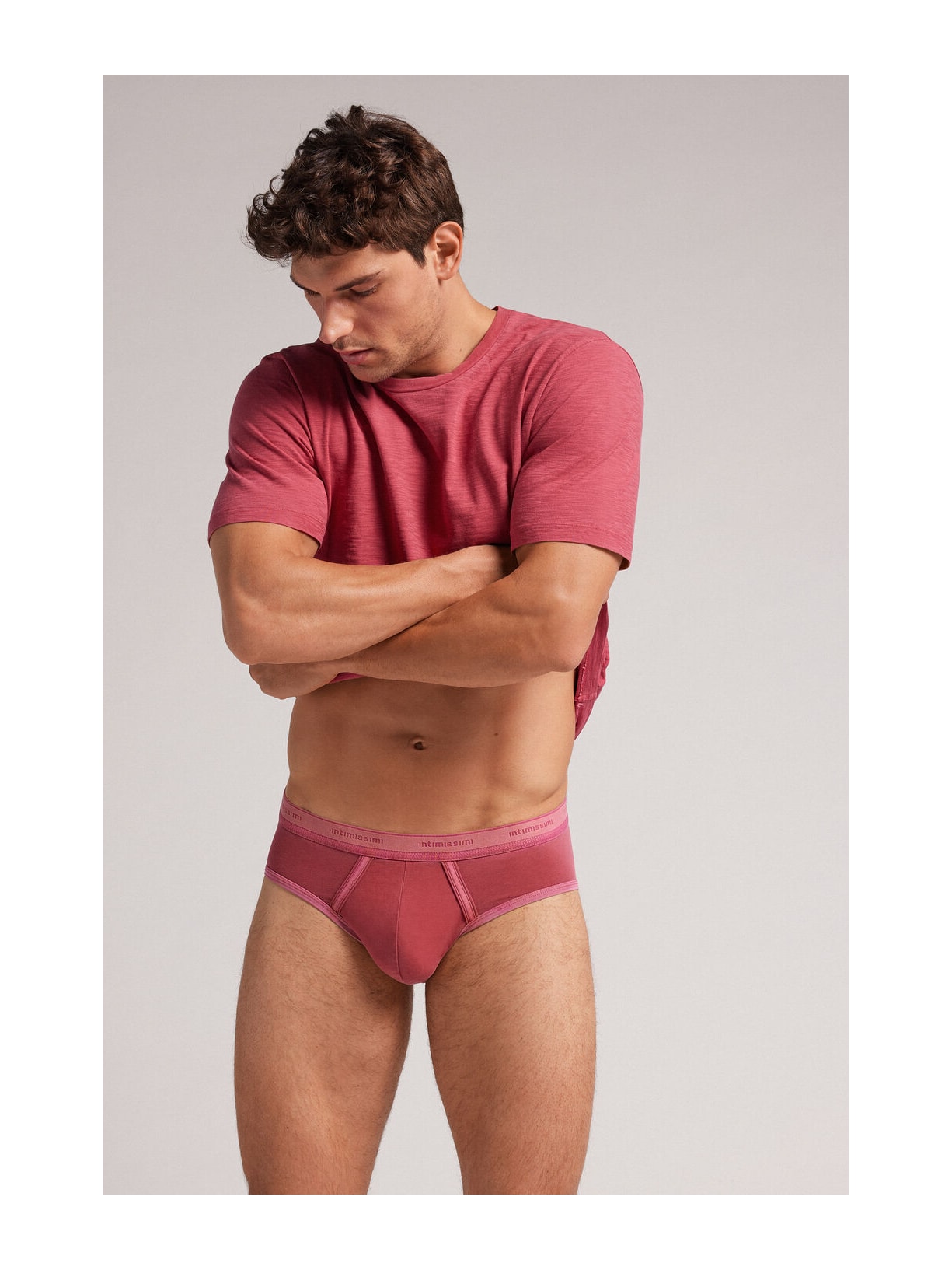 Cueca Slip Tingida Em Algodão Supima Vermelho Intimissimi