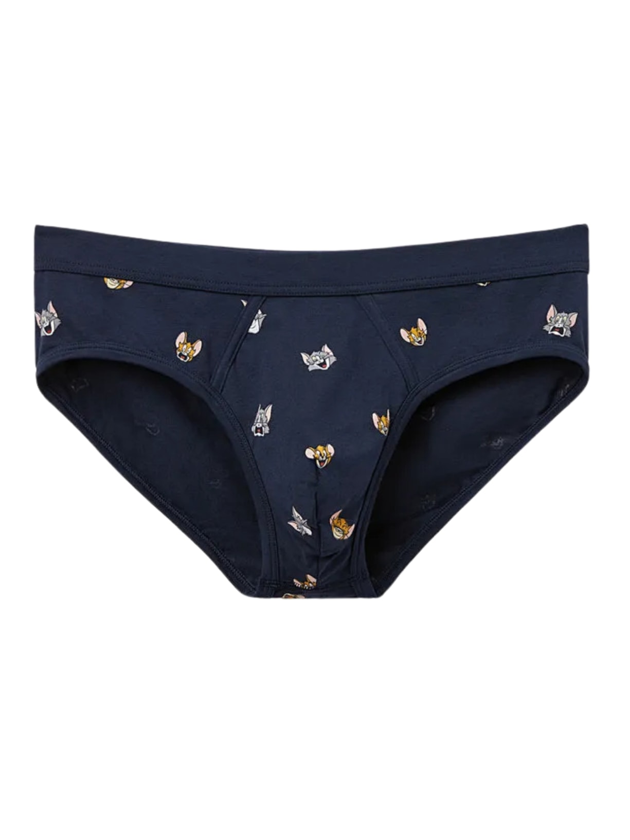 Cueca Slip Tom & Jerry Em Algodão Supima - Azul