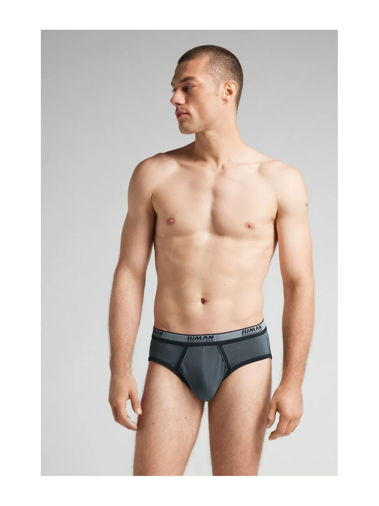 Cueca Slip Washed Collection Em Algodão Supima Azul Intimissimi