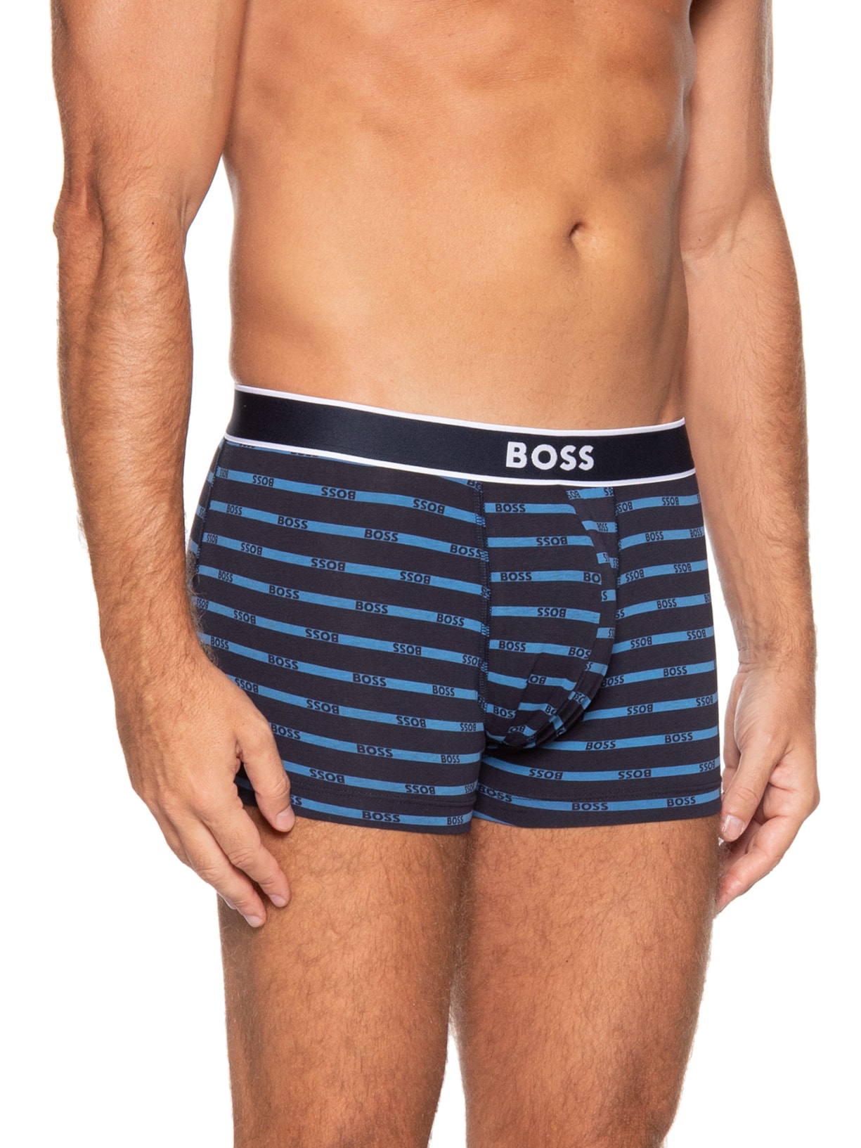 Cueca Trunk 24 Print Azul Boss