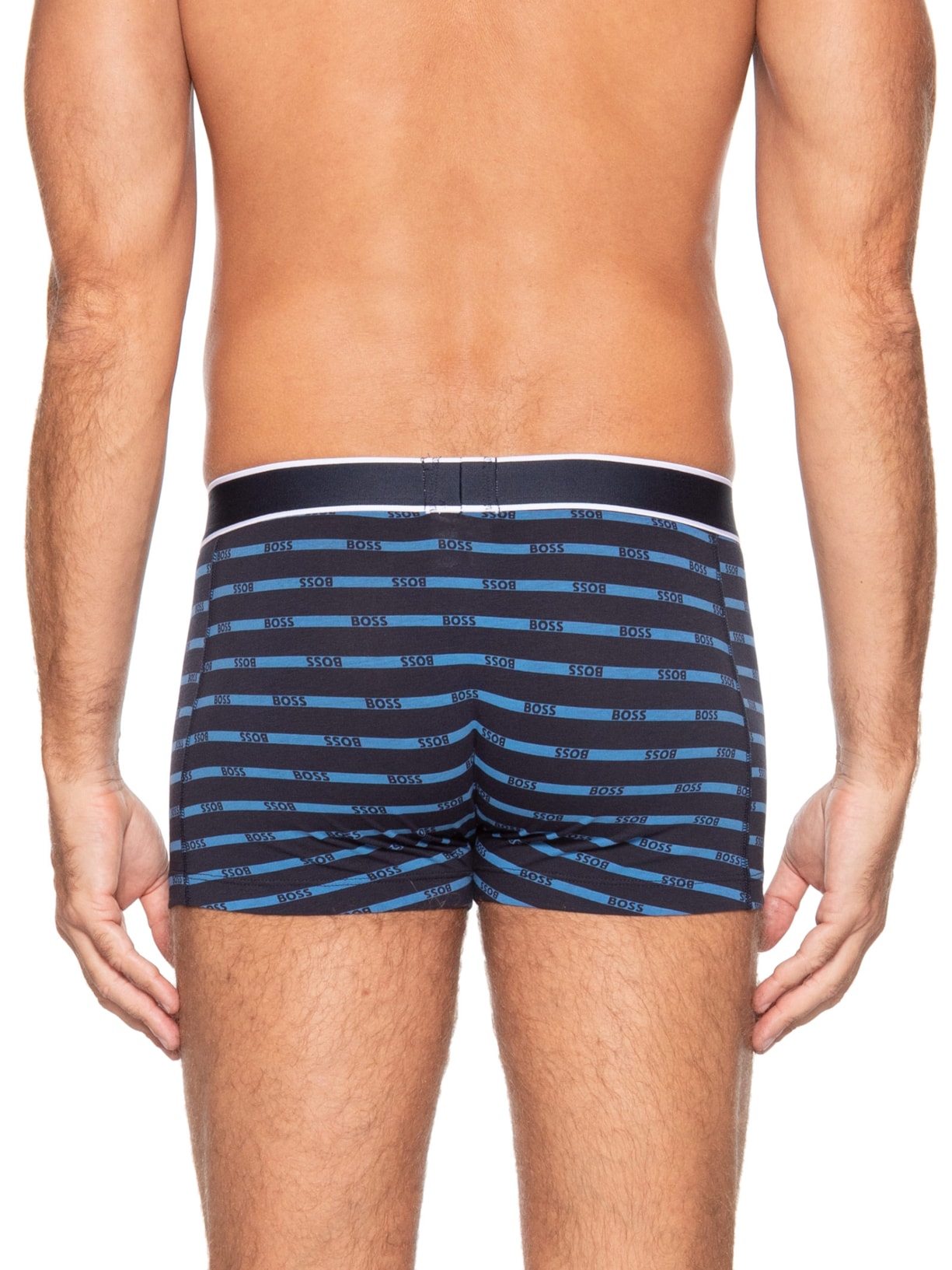 Cueca Trunk 24 Print Azul Boss