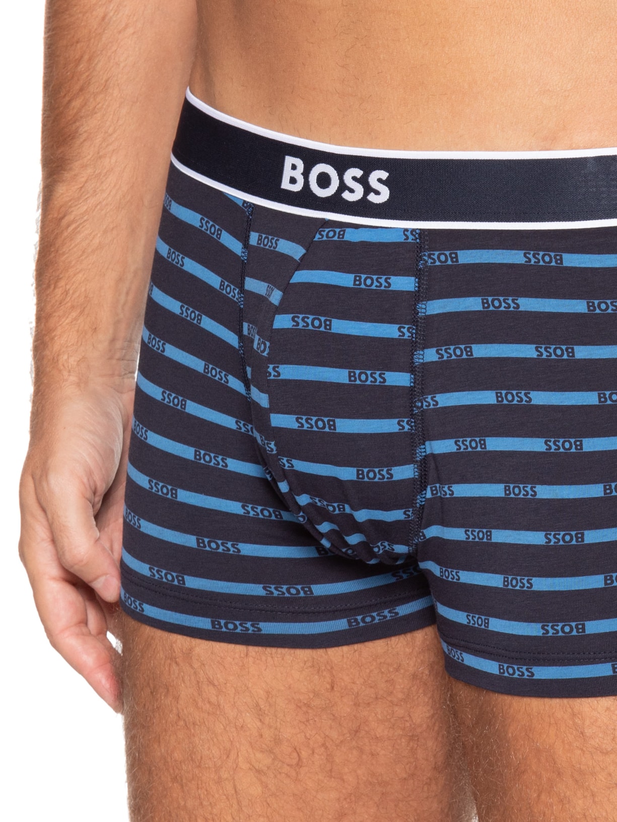 Cueca Trunk 24 Print Azul Boss