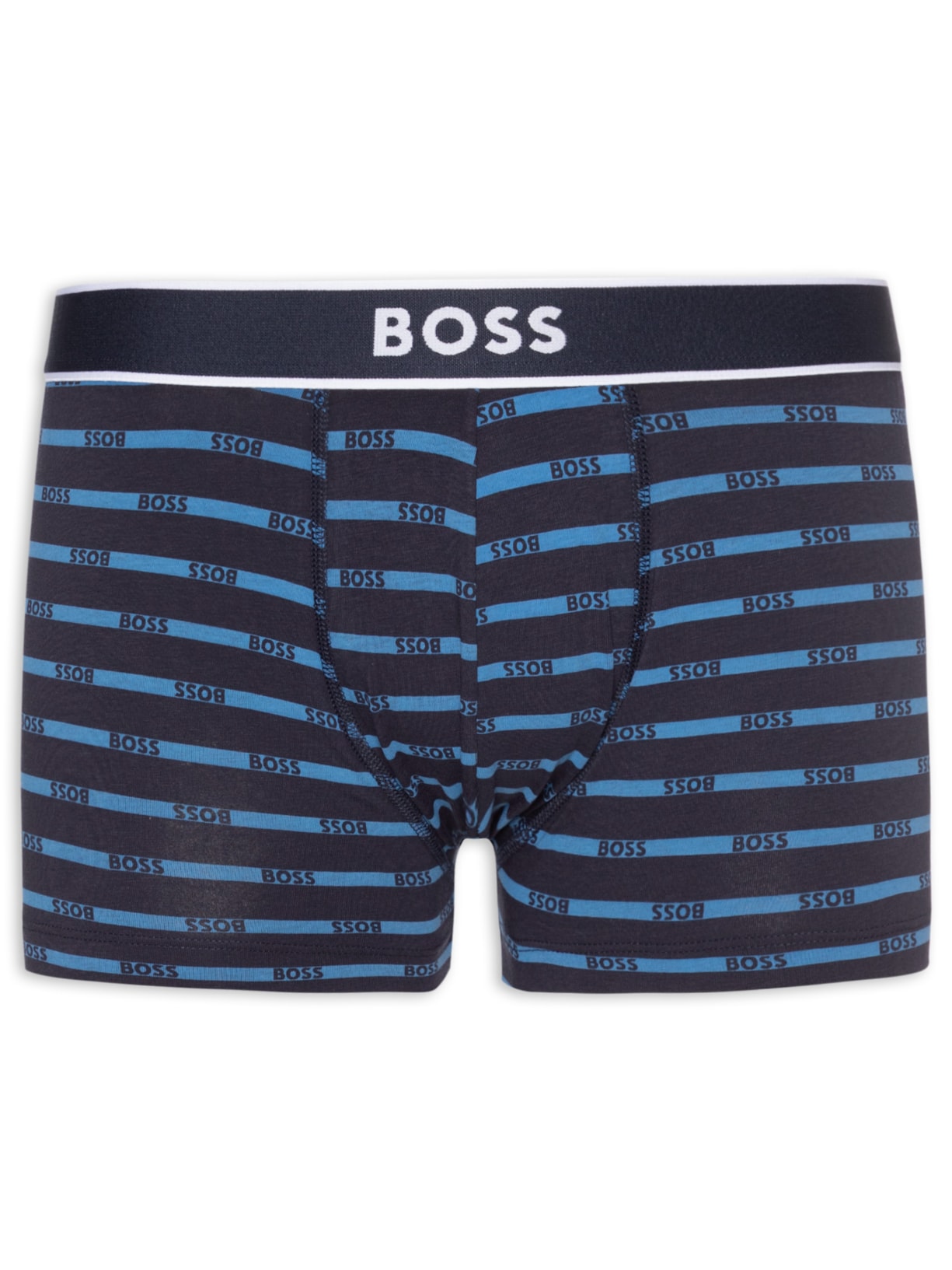 Cueca Trunk 24 Print Azul Boss