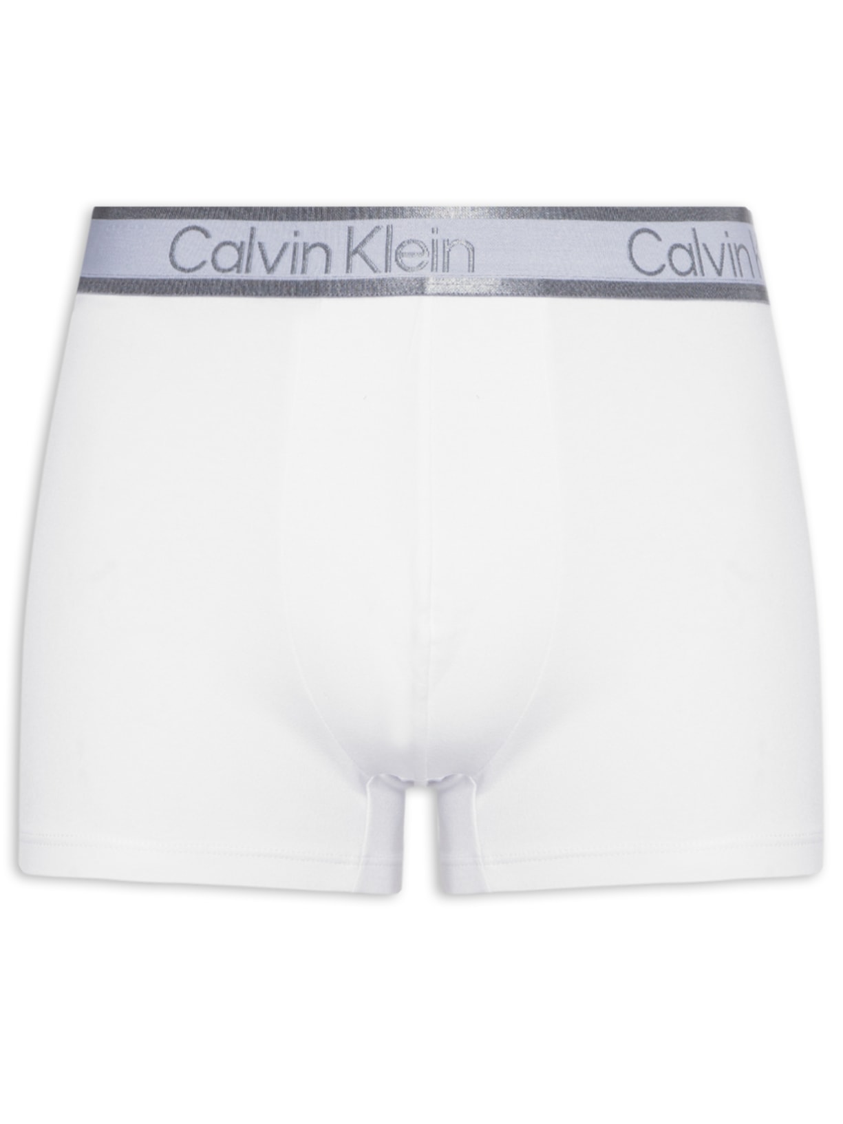 Cueca Trunk Cotton Tonal Logo - Branco