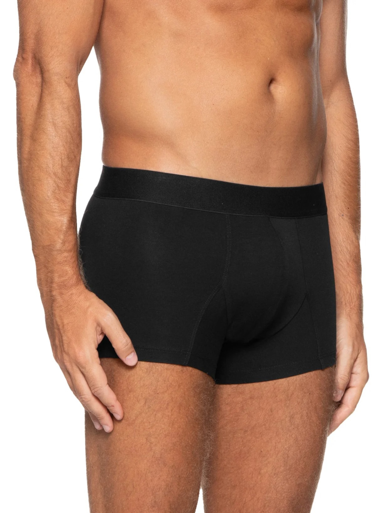 Cueca Trunk Elástico Pima Preto '2 Essential