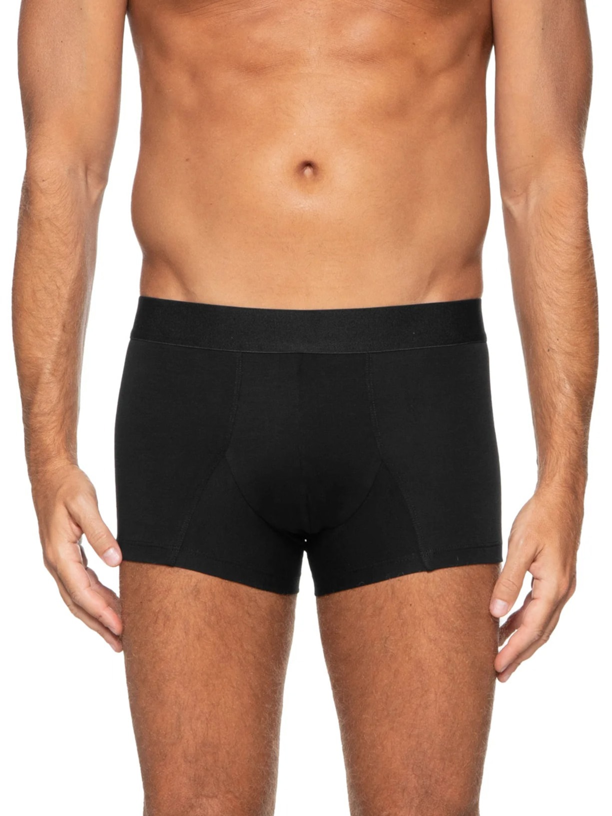 Cueca Trunk Elástico Pima Preto '2 Essential