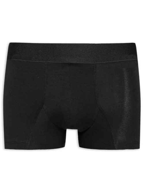 Cueca Trunk Elástico Pima - Preto