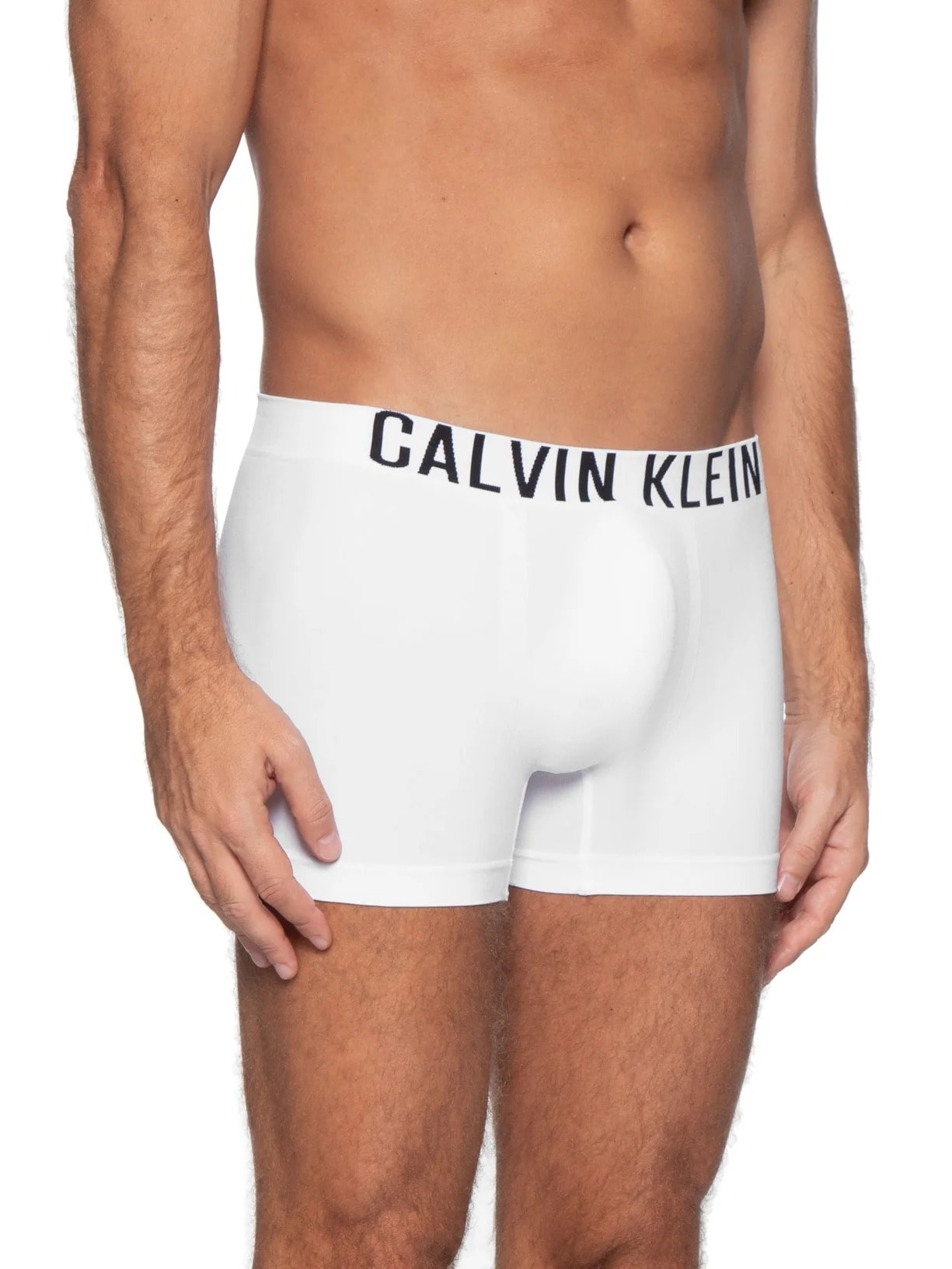 Cueca Trunk Intense Power Seamless Branco Calvin Klein Underwear