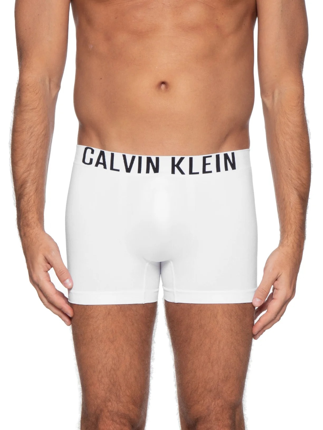 Cueca Trunk Intense Power Seamless Branco Calvin Klein Underwear