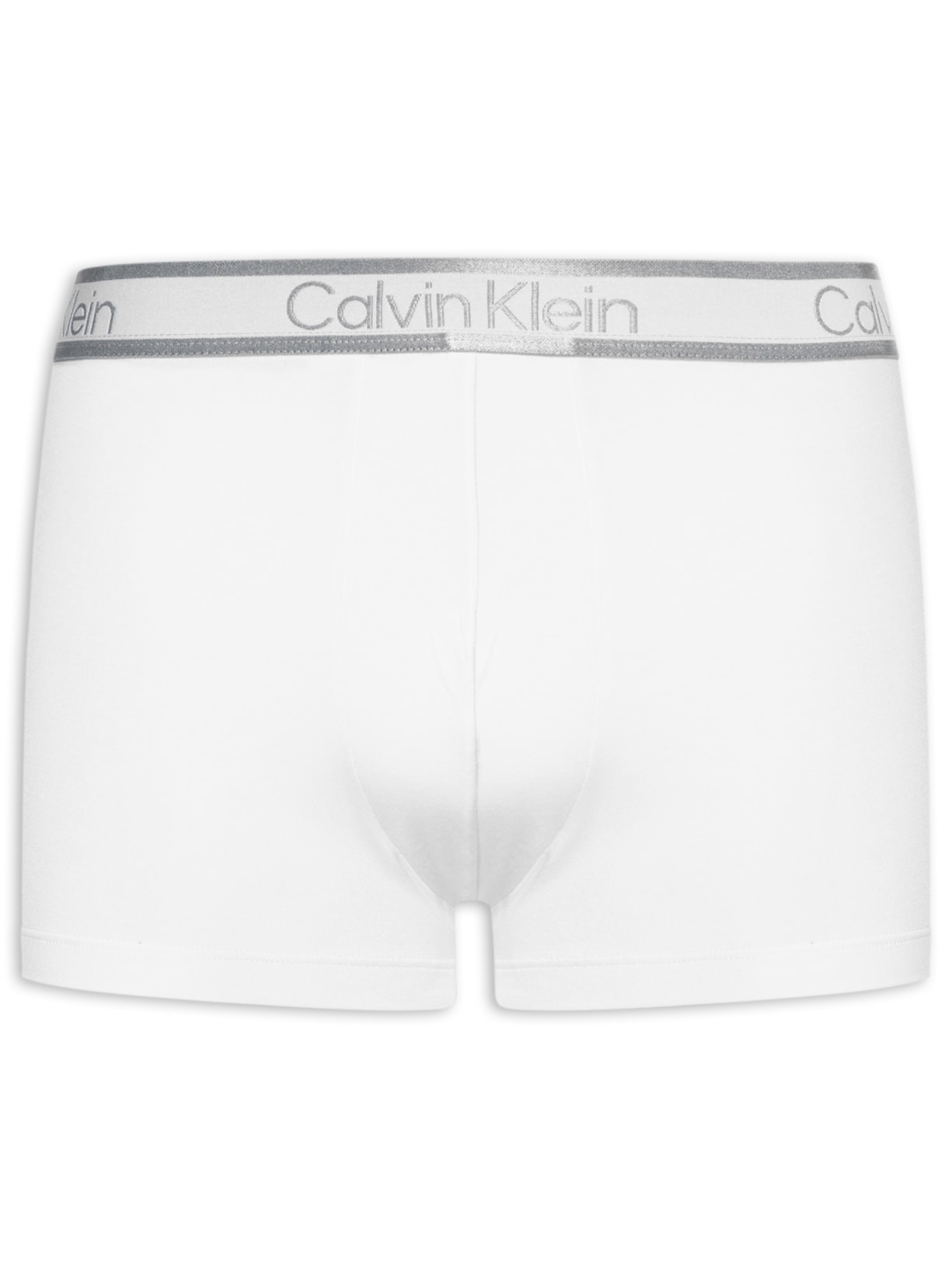 Cueca Trunk Modal Tonal Logo - Branco