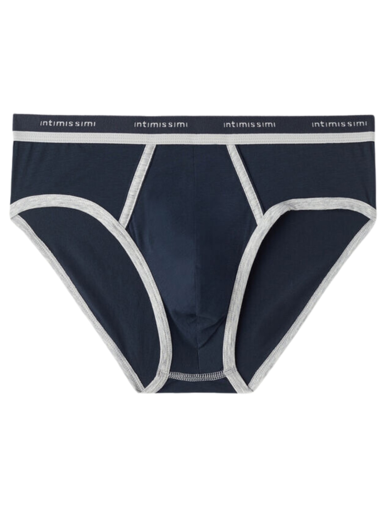 Cuecas Slip Em Algodão Supima Natural Fresh Com Logótipo - Azul