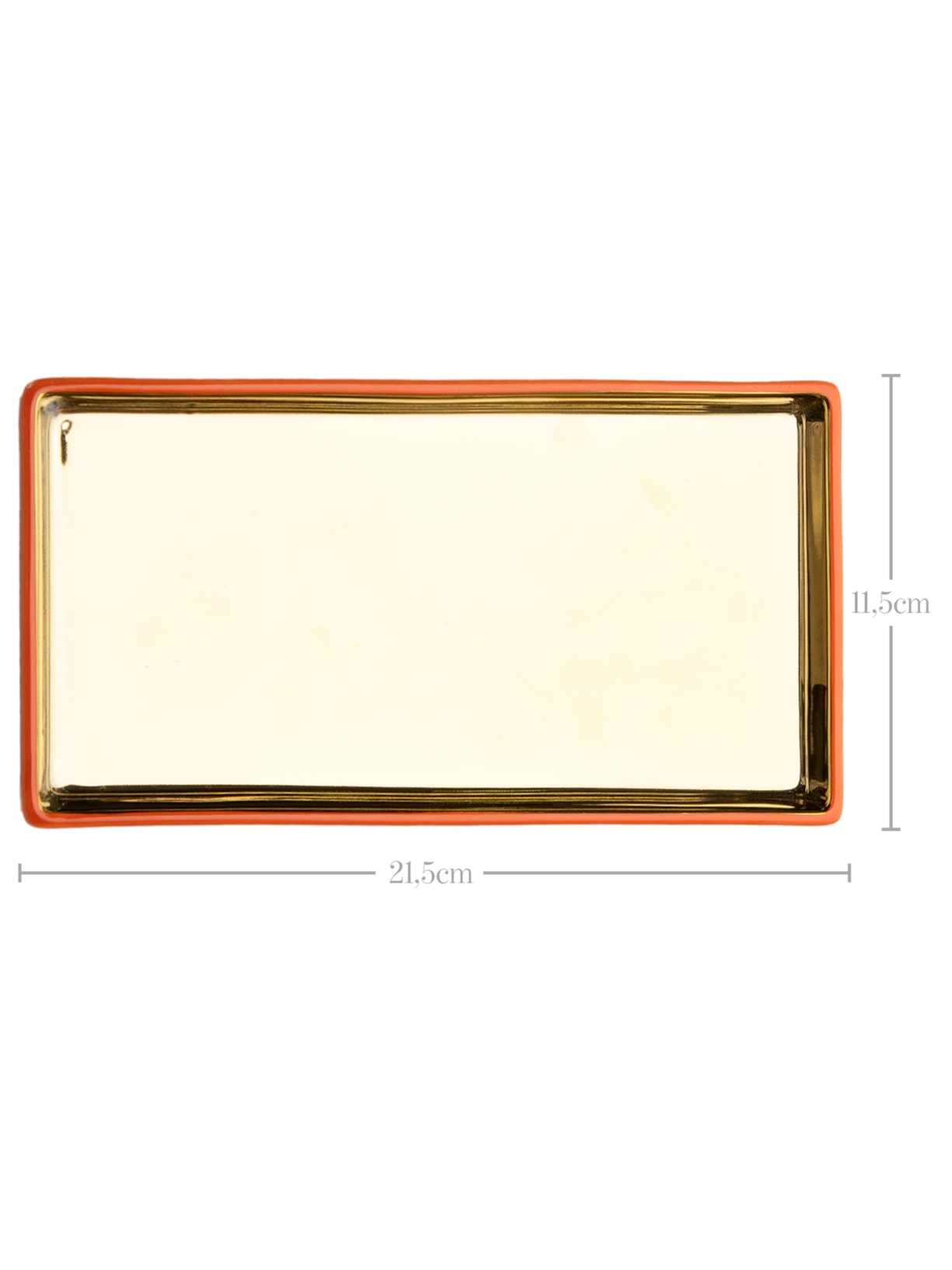 Decorativo de Cerâmica Liz Laranja Souq